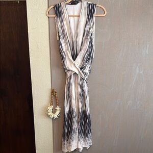 Kobi Halperin Elegant Black and White Sleeveless Dress